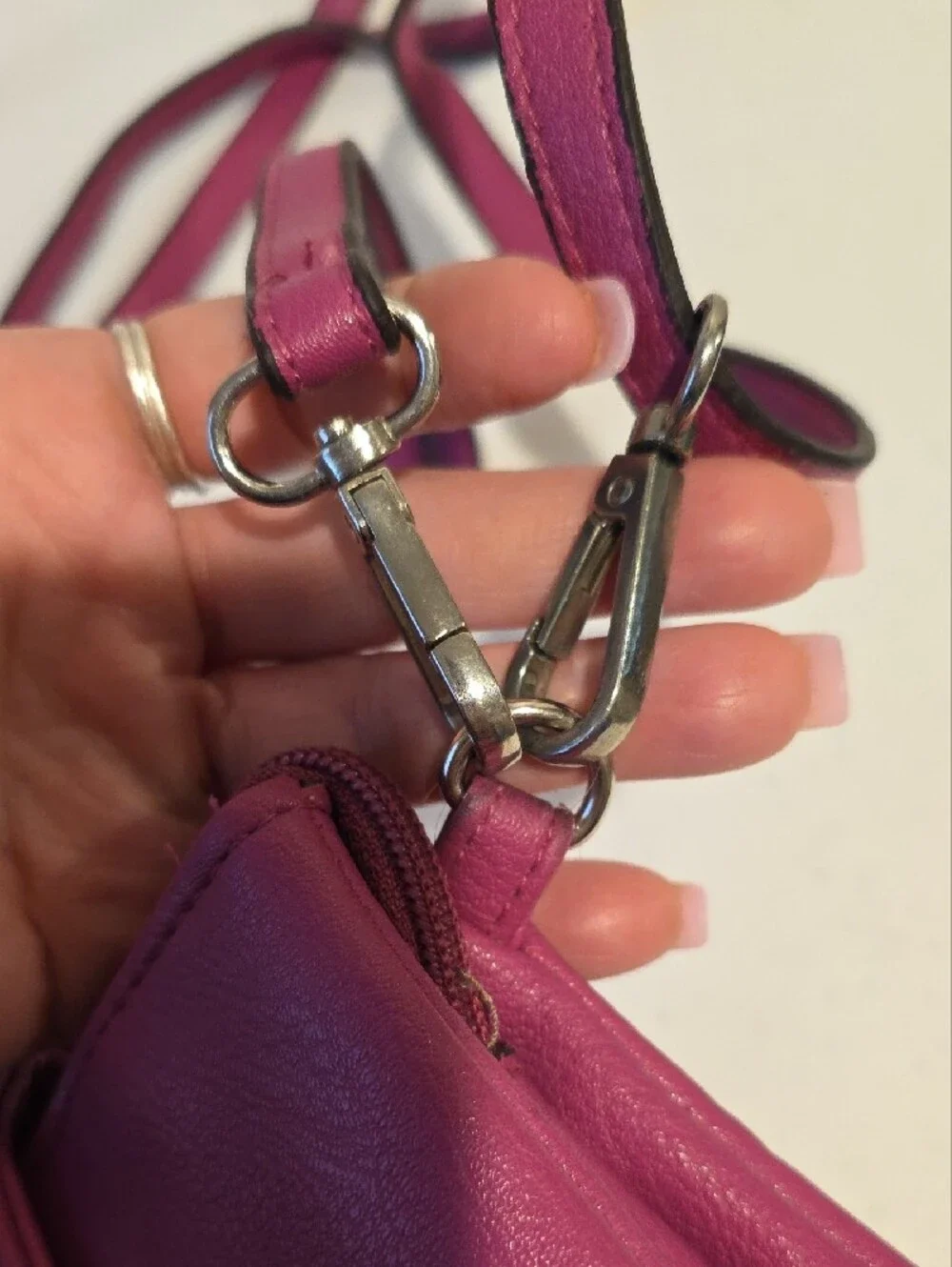 Nicole by Nicole Miller Bright Pink Crossbody Bag